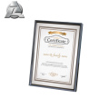 Nice decorative a4 certificate aluminium frame profile for gallery display